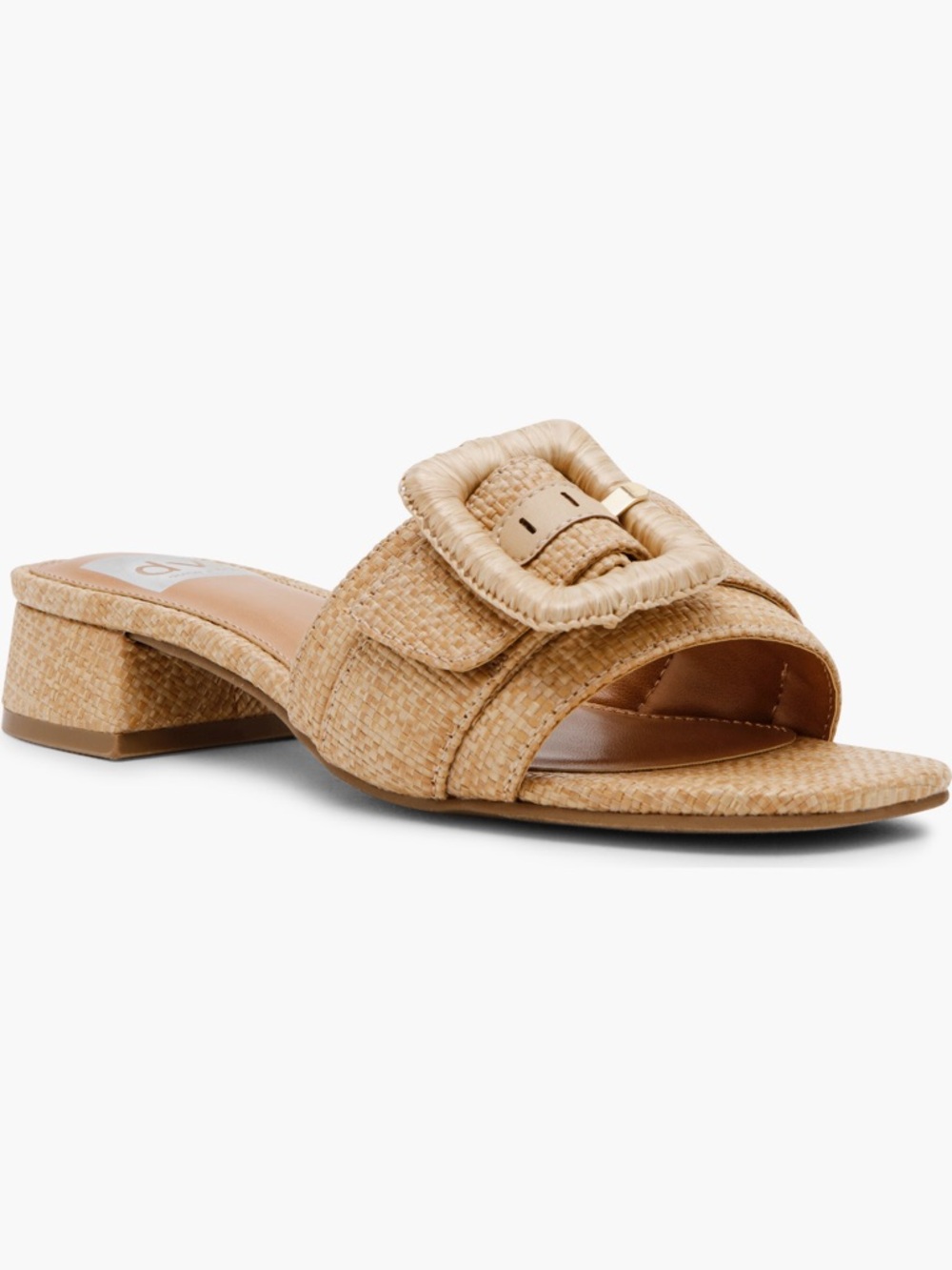 DV by Dolce Vita Tan Woven Buckle Slide Mule